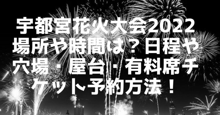 元気の出る花火大会2019の穴場や駐車場情報！有料席や屋台についても photo 0
